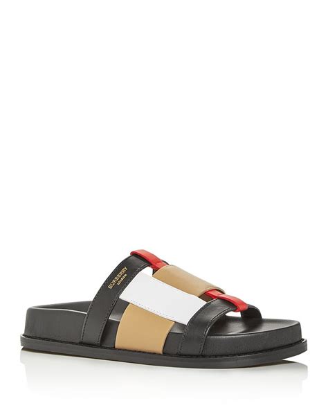 ellendale slide sandal burberry|bloomingdale's burberry sandals.